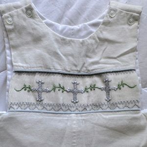 White Embroidered Kids Bottoms